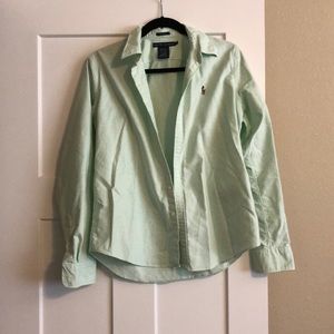 Ralph Lauren Women’s Slim Fit Button Up Polo Shirt